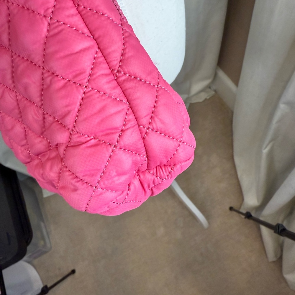 MZ Wallace Zinnia Pink Quilted Metro Scout Deluxe Crossbody Bag Gold Hardware - Picture 11 of 13